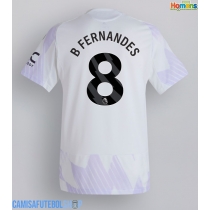 Camisa de time de futebol Manchester United Bruno Fernandes #8 Replicas 2º Equipamento 2025-26 Manga Curta